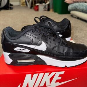 Nike Air Max Black and White Athletic Shoes